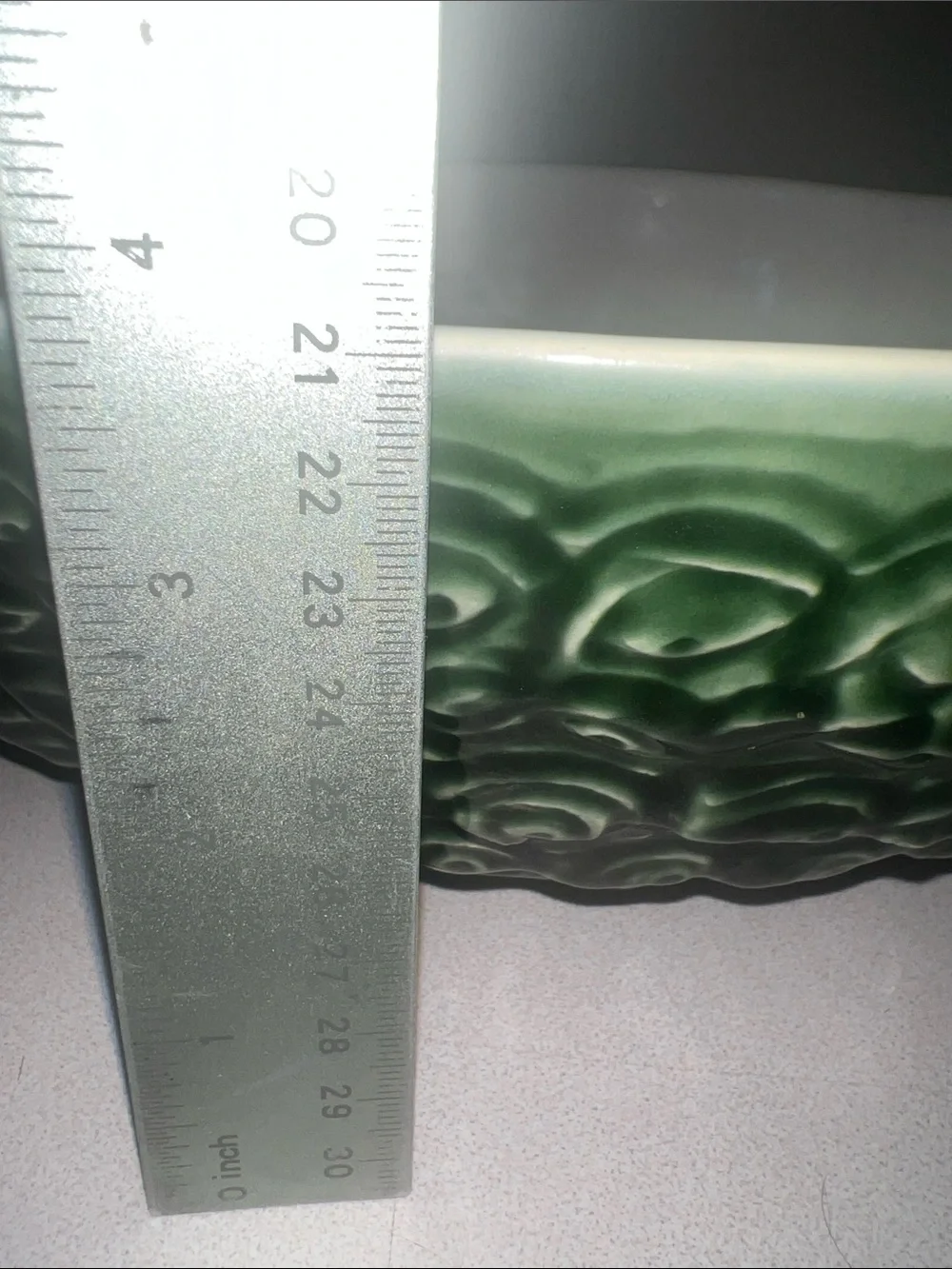 Pfaltzgraff Pinapple Dark Green Ceramic Vintage serving piece veggie bowl